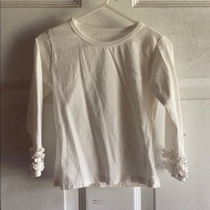Solid white toddler layering icing shirt size 3-4